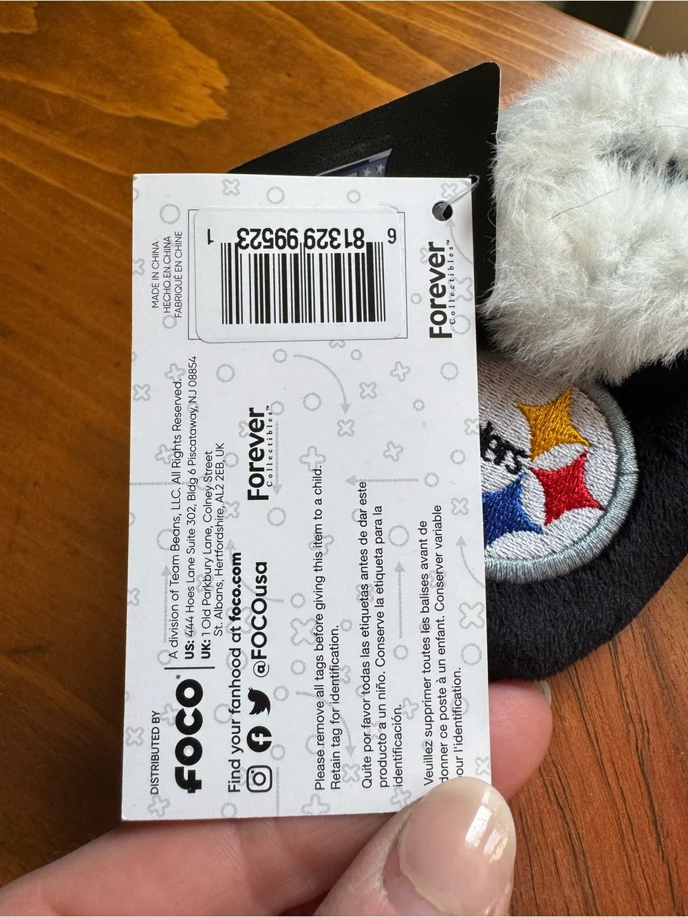 Pittsburgh Steelers Black & White Baby Booties